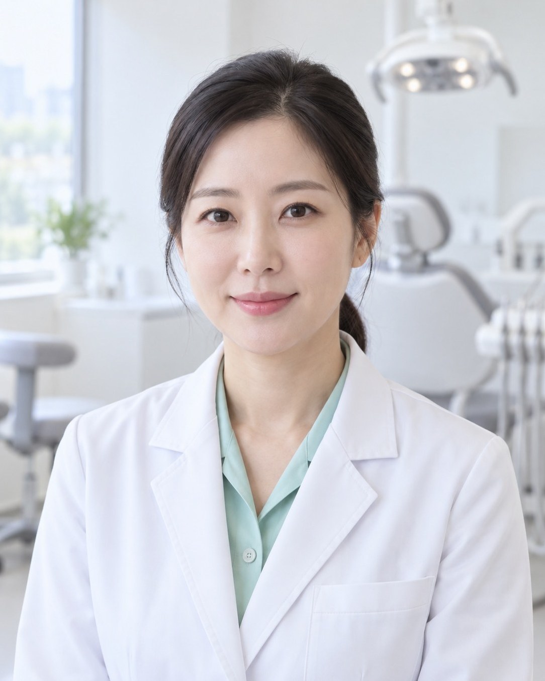 흰 가운을 입은 정서연 원장